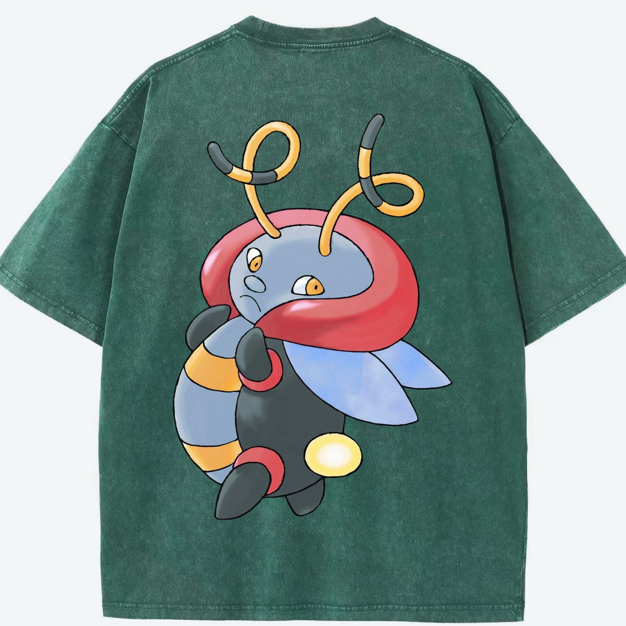 （画像用） ポケットモンスター Pokémon 綿100% ヴィンテージ風 半袖Tシャツ（背面プリント）